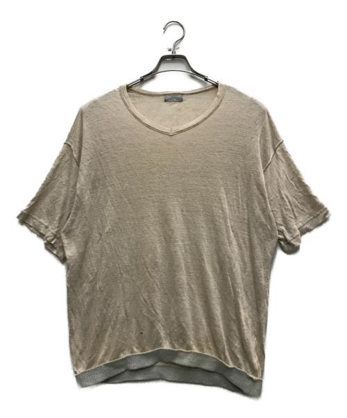 COMME des GARCONS HOMME（コムデギャルソン オム）COMME des GARCONS HOMME (コムデギャルソン オム) リネンニット ベージュ サイズ:FREEの古着・服飾アイテム
