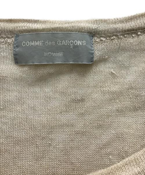 COMME des GARCONS HOMME（コムデギャルソン オム）COMME des GARCONS HOMME (コムデギャルソン オム) リネンニット ベージュ サイズ:FREEの古着・服飾アイテム