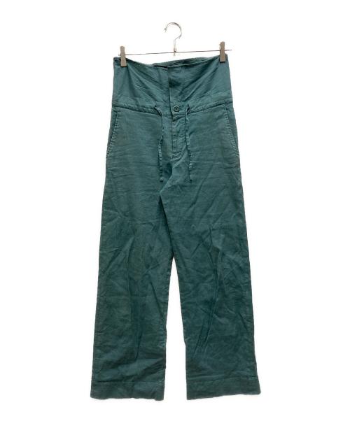 ISSEY MIYAKE（イッセイミヤケ）ISSEY MIYAKE (イッセイミヤケ) リネン混パンツ ブルー サイズ:2の古着・服飾アイテム