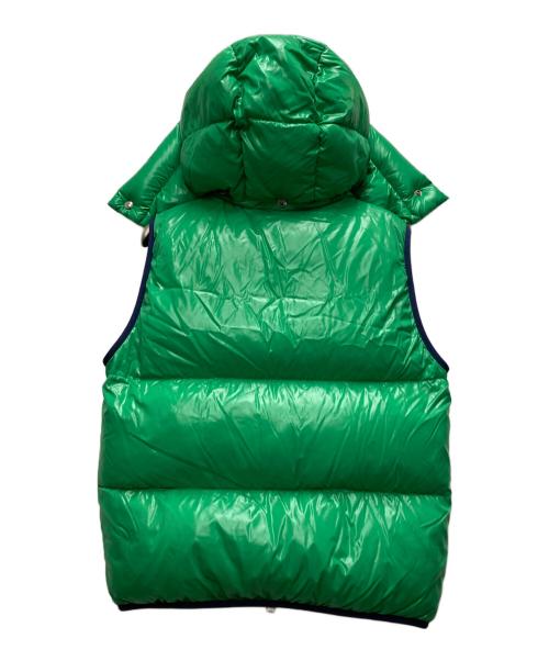 MONCLER（モンクレール）MONCLER (モンクレール) RORENT GILET ロゴワッペン ダウンベスト グリーン サイズ:2の古着・服飾アイテム