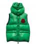 MONCLER（モンクレール）の古着「RORENT GILET ロゴワッペン ダウンベスト」｜グリーン