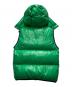 MONCLER (モンクレール) RORENT GILET ロゴワッペン ダウンベスト グリーン サイズ:2：50000円