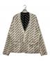 BALENCIAGA（バレンシアガ）の古着「MINI ALLOVER LOGO CARDIGAN」｜ブラック×ホワイト