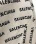 中古・古着 BALENCIAGA (バレンシアガ) MINI ALLOVER LOGO CARDIGAN ブラック×ホワイト サイズ:3：45000円