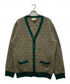 GUCCIグッチ）の古着「GG Striped Wool Knit Cardigan」｜グリーン