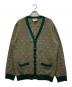 GUCCI（グッチ）の古着「GG Striped Wool Knit Cardigan」｜グリーン