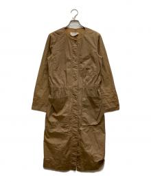 MM6 Maison Margiela（エムエムシックスメゾンマルジェラ）の古着「ノーカラーコート」｜ベージュ