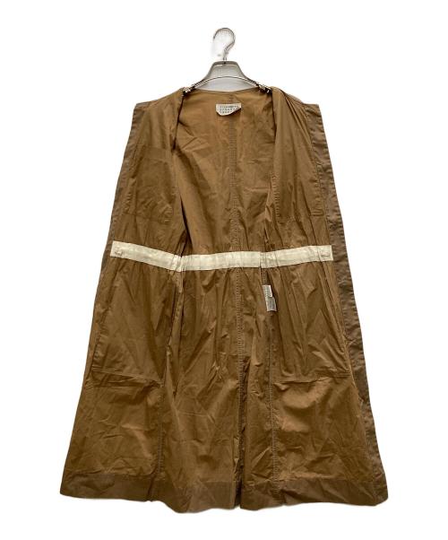 MM6 Maison Margiela（エムエムシックスメゾンマルジェラ）MM6 Maison Margiela (エムエムシックスメゾンマルジェラ) ノーカラーコート ベージュ サイズ:Mの古着・服飾アイテム
