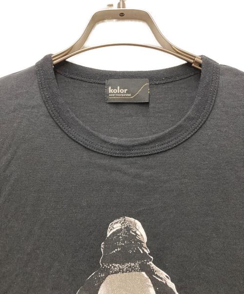 KOLOR（カラー）kolor (カラー) ロゴTシャツ ブラック サイズ:2の古着・服飾アイテム
