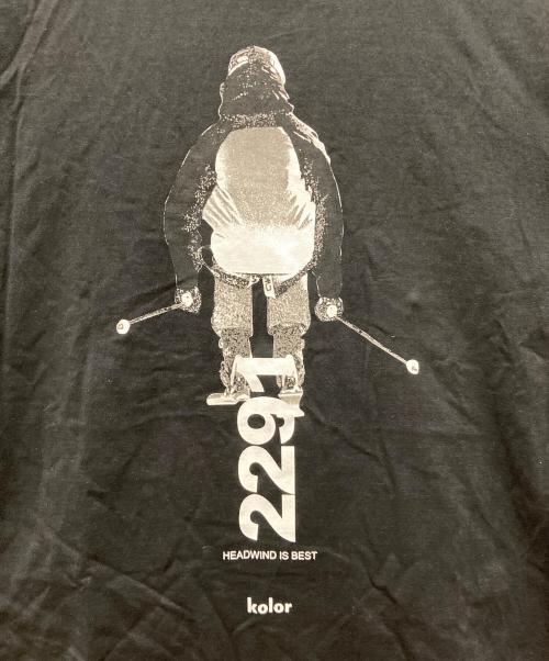 KOLOR（カラー）kolor (カラー) ロゴTシャツ ブラック サイズ:2の古着・服飾アイテム