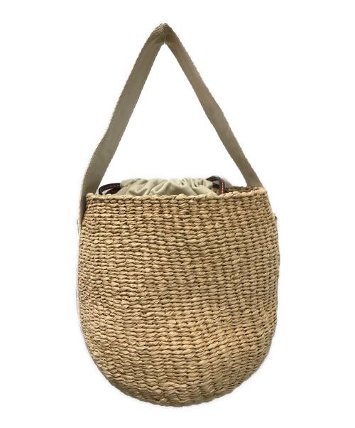 Chloe（クロエ）Chloe (クロエ) Mifuko (ミフコ) WOODY スモールバスケット ベージュの古着・服飾アイテム
