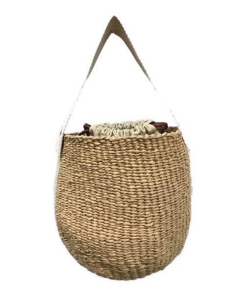 Chloe（クロエ）Chloe (クロエ) Mifuko (ミフコ) WOODY スモールバスケット ベージュの古着・服飾アイテム