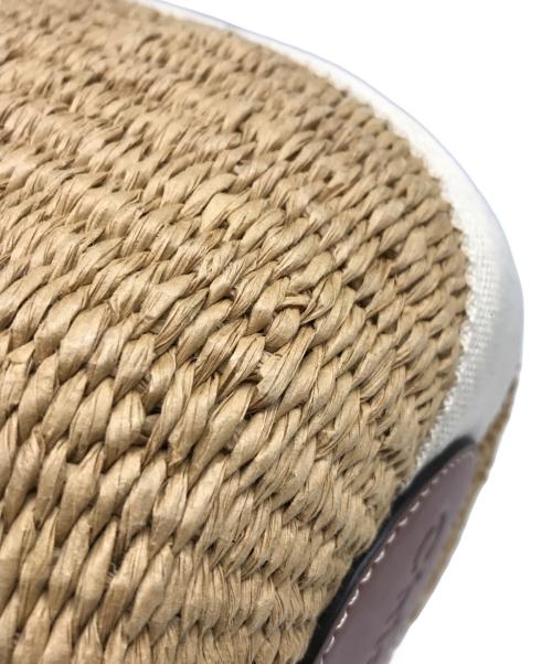 Chloe（クロエ）Chloe (クロエ) Mifuko (ミフコ) WOODY スモールバスケット ベージュの古着・服飾アイテム