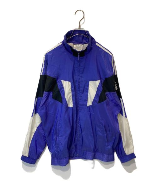 adidas（アディダス）adidas (アディダス) ナイロンジャケット ネイビー サイズ:XLの古着・服飾アイテム