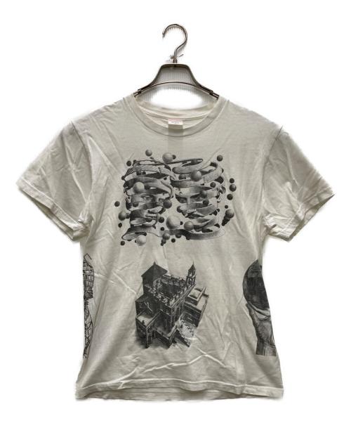 SUPREME（シュプリーム）Supreme (シュプリーム) M.C. Escher (マウリッツエッシャー) Collage Tee ホワイト サイズ:Mの古着・服飾アイテム