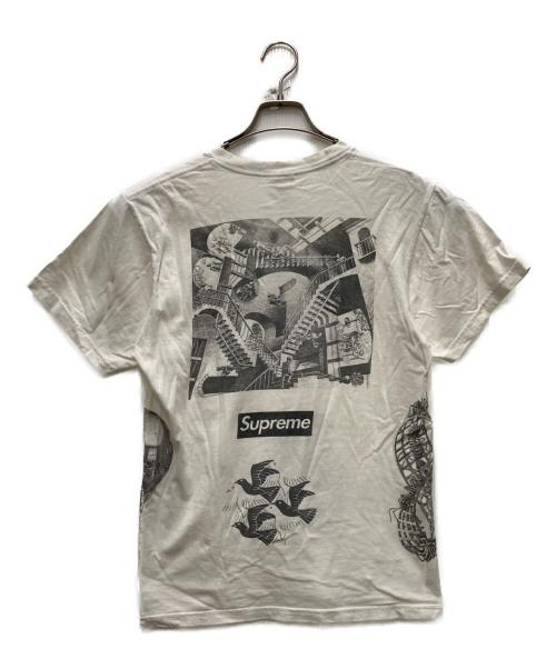 SUPREME（シュプリーム）Supreme (シュプリーム) M.C. Escher (マウリッツエッシャー) Collage Tee ホワイト サイズ:Mの古着・服飾アイテム