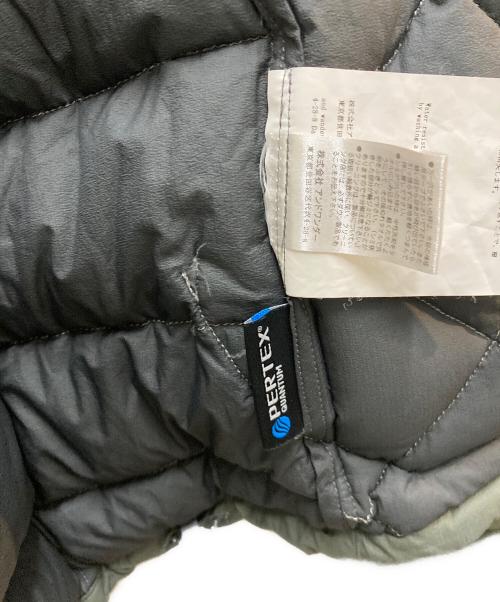 and wander（アンドワンダー）and wander (アンドワンダー) diamond stitch down jacket グリーン サイズ:Ⅿの古着・服飾アイテム