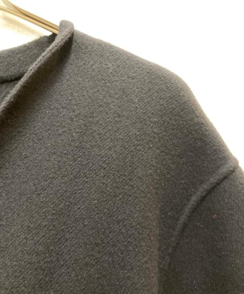 ATON（エイトン）ATON (エイトン) メルトンノーカラーコート ブラック サイズ:1の古着・服飾アイテム