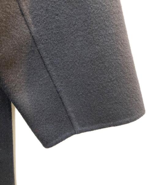 ATON（エイトン）ATON (エイトン) メルトンノーカラーコート ブラック サイズ:1の古着・服飾アイテム