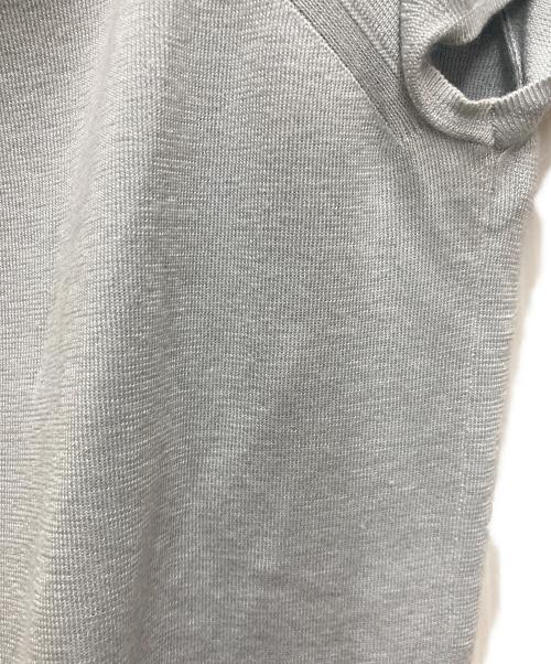 HERMES（エルメス）HERMES (エルメス) カシミヤシルク ロゴボタンニット ブルー サイズ:38の古着・服飾アイテム