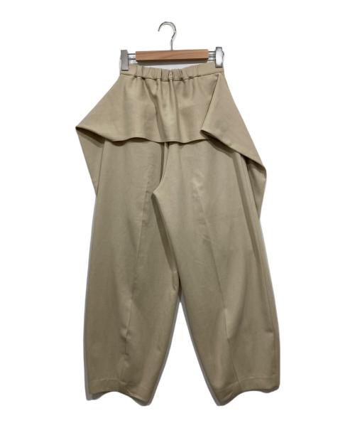 Ameri（アメリ）AMERI (アメリ) MEDI FAKE SLEEVE SUSPENDER PANTS ベージュ サイズ:Mの古着・服飾アイテム