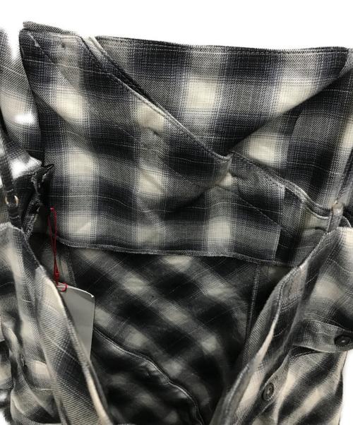 MAISON SPECIAL（メゾンスペシャル）MAISON SPECIAL (メゾンスペシャル) Button Slit Checkered Camisole Maxidresses ブラック×グレー サイズ:38の古着・服飾アイテム