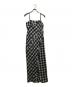 MAISON SPECIAL（メゾンスペシャル）の古着「Button Slit Checkered Camisole Maxidresses」｜ブラック×グレー