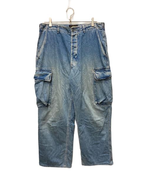 RRL（ダブルアールエル）RRL (ダブルアールエル) 90's デニムカーゴパンツ インディゴ サイズ:81cmの古着・服飾アイテム