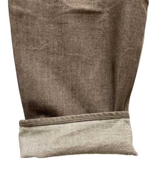 AURALEE（オーラリー）AURALEE (オーラリー) HARD TWIST BROWN DENIM WIDE PANTS モカブラウン サイズ:76cmの古着・服飾アイテム