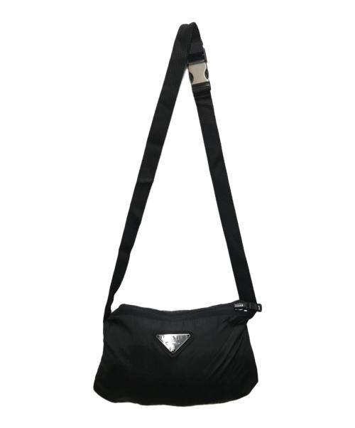 PRADA（プラダ）PRADA (プラダ) ナイロンパッカブルステンカラーコート ブラック サイズ:Mの古着・服飾アイテム