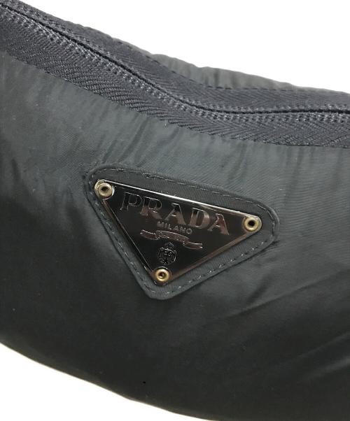 PRADA（プラダ）PRADA (プラダ) ナイロンパッカブルステンカラーコート ブラック サイズ:Mの古着・服飾アイテム