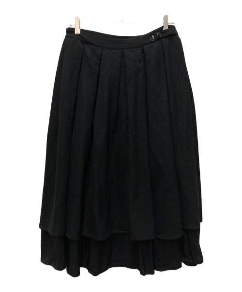 Y's（ワイズ）Y's (ワイズ) ウールスカート ブラック サイズ:2の古着・服飾アイテム