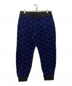 VERSACEヴェルサーチェ）の古着「La Greca Print Chenille Trackpants」｜ネイビー