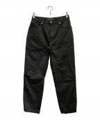 FENDIフェンディ）の古着「ズッカ柄デニムパンツ」｜ブラック