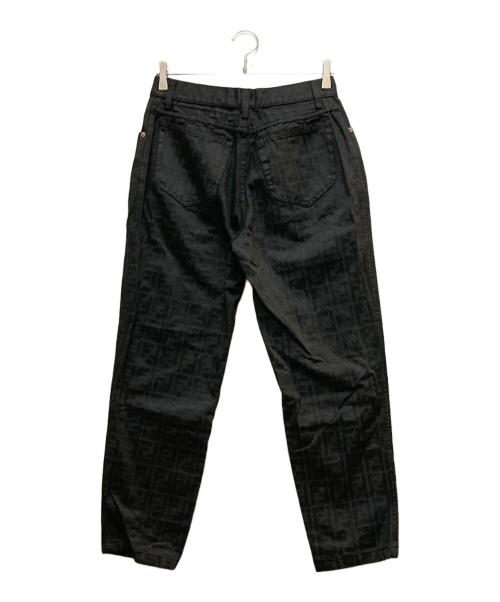 FENDI（フェンディ）FENDI (フェンディ) ズッカ柄デニムパンツ ブラック サイズ:46の古着・服飾アイテム