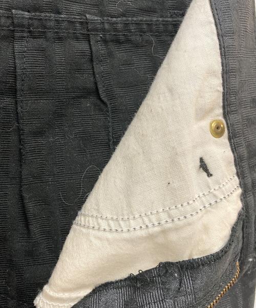 FENDI（フェンディ）FENDI (フェンディ) ズッカ柄デニムパンツ ブラック サイズ:46の古着・服飾アイテム