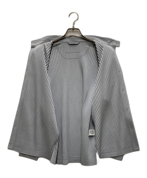HOMME PLISSE ISSEY MIYAKE（オム プリッセ イッセイ ミヤケ）HOMME PLISSE ISSEY MIYAKE (オム プリッセ イッセイ ミヤケ) プリーツシャツ スカイブルー サイズ:Mの古着・服飾アイテム