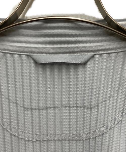 HOMME PLISSE ISSEY MIYAKE（オム プリッセ イッセイ ミヤケ）HOMME PLISSE ISSEY MIYAKE (オム プリッセ イッセイ ミヤケ) プリーツシャツ スカイブルー サイズ:Mの古着・服飾アイテム