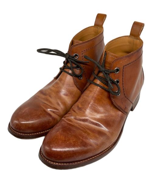chausser（ショセ）chausser (ショセ) CORDOVAN CHUKKA BOOTS ブラウン サイズ:25 1/2の古着・服飾アイテム