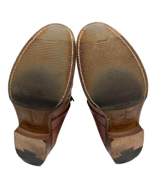 chausser（ショセ）chausser (ショセ) CORDOVAN CHUKKA BOOTS ブラウン サイズ:25 1/2の古着・服飾アイテム