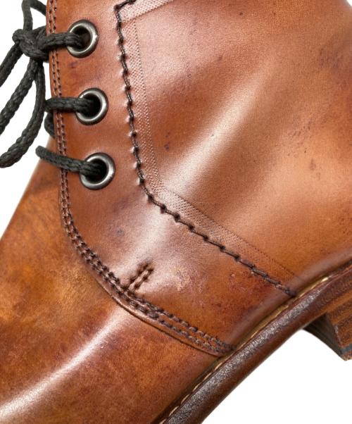 chausser（ショセ）chausser (ショセ) CORDOVAN CHUKKA BOOTS ブラウン サイズ:25 1/2の古着・服飾アイテム