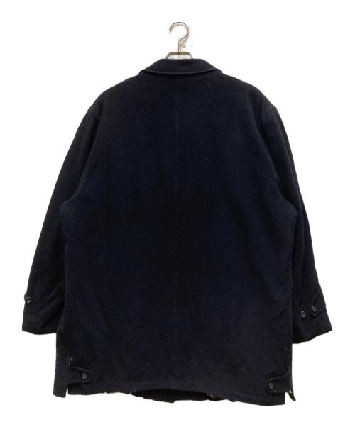 BURBERRY LONDON（バーバリーロンドン）BURBERRY LONDON (バーバリーロンドン) ウールステンカラーコート ネイビー サイズ:Ⅼの古着・服飾アイテム