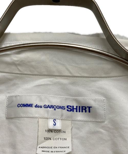 COMME des GARCONS SHIRT（コムデギャルソンシャツ）COMME des GARCONS SHIRT (コムデギャルソンシャツ) コットンポプリンレギュラーカラーシャツ ホワイト サイズ:Sの古着・服飾アイテム