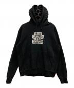 BlackEyePatchブラックアイパッチ）の古着「ロゴラベルフーディー」｜ブラック