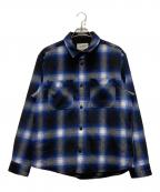 Carhartt WIPカーハート ワークインプログレス）の古着「Moreau Shirt Jac」｜ブルー