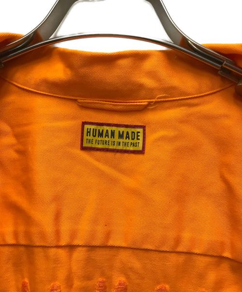 HUMAN MADE（ヒューマンメイド）HUMAN MADE (ヒューマンメイド) OPEN COLLAR BD SHIRT オレンジ サイズ:Lの古着・服飾アイテム