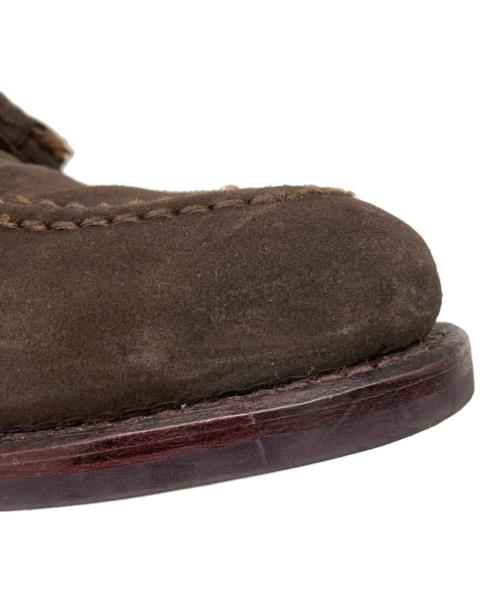 Jalan Sriwijaya（ジャランスリウァヤ）Jalan Sriwijaya (ジャランスリウァヤ) TIRTA EDWARD スウェードタッセルローファー ブラウン サイズ:6 1/2の古着・服飾アイテム