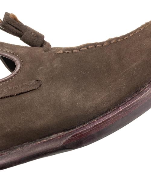 Jalan Sriwijaya（ジャランスリウァヤ）Jalan Sriwijaya (ジャランスリウァヤ) TIRTA EDWARD スウェードタッセルローファー ブラウン サイズ:6 1/2の古着・服飾アイテム