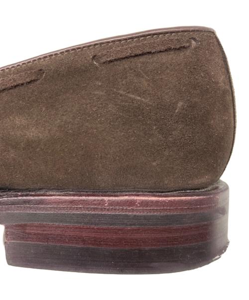 Jalan Sriwijaya（ジャランスリウァヤ）Jalan Sriwijaya (ジャランスリウァヤ) TIRTA EDWARD スウェードタッセルローファー ブラウン サイズ:6 1/2の古着・服飾アイテム