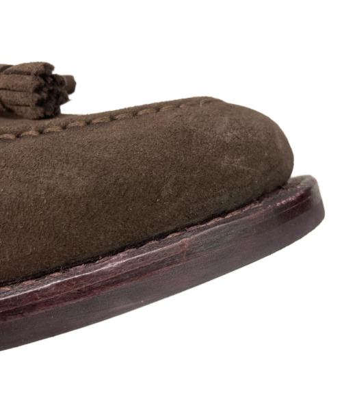 Jalan Sriwijaya（ジャランスリウァヤ）Jalan Sriwijaya (ジャランスリウァヤ) TIRTA EDWARD スウェードタッセルローファー ブラウン サイズ:6 1/2の古着・服飾アイテム